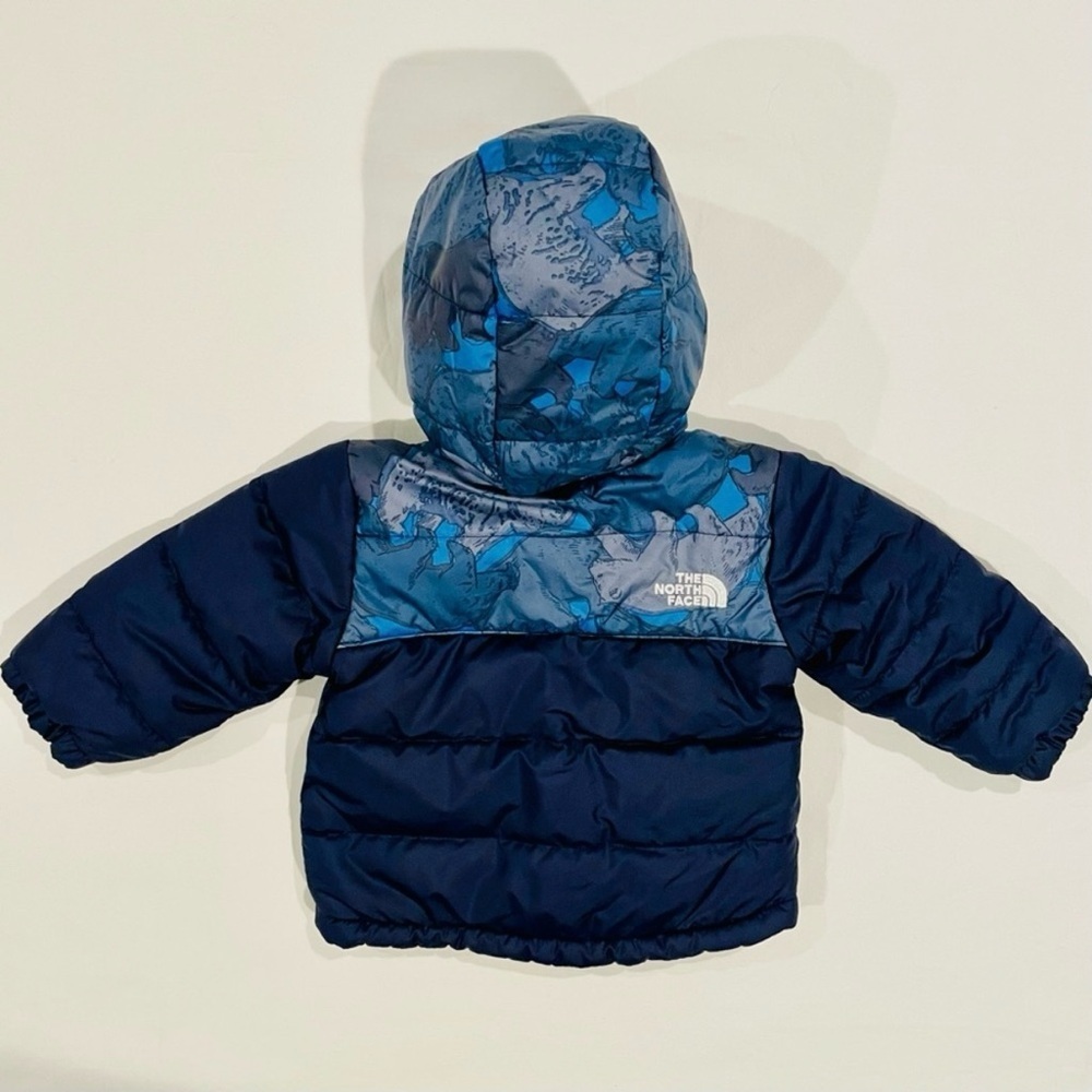 The North Face Hooded Jacket Boys 6-12M Reversible Mount Chimborazo Bear Camo - Picture 3 of 7